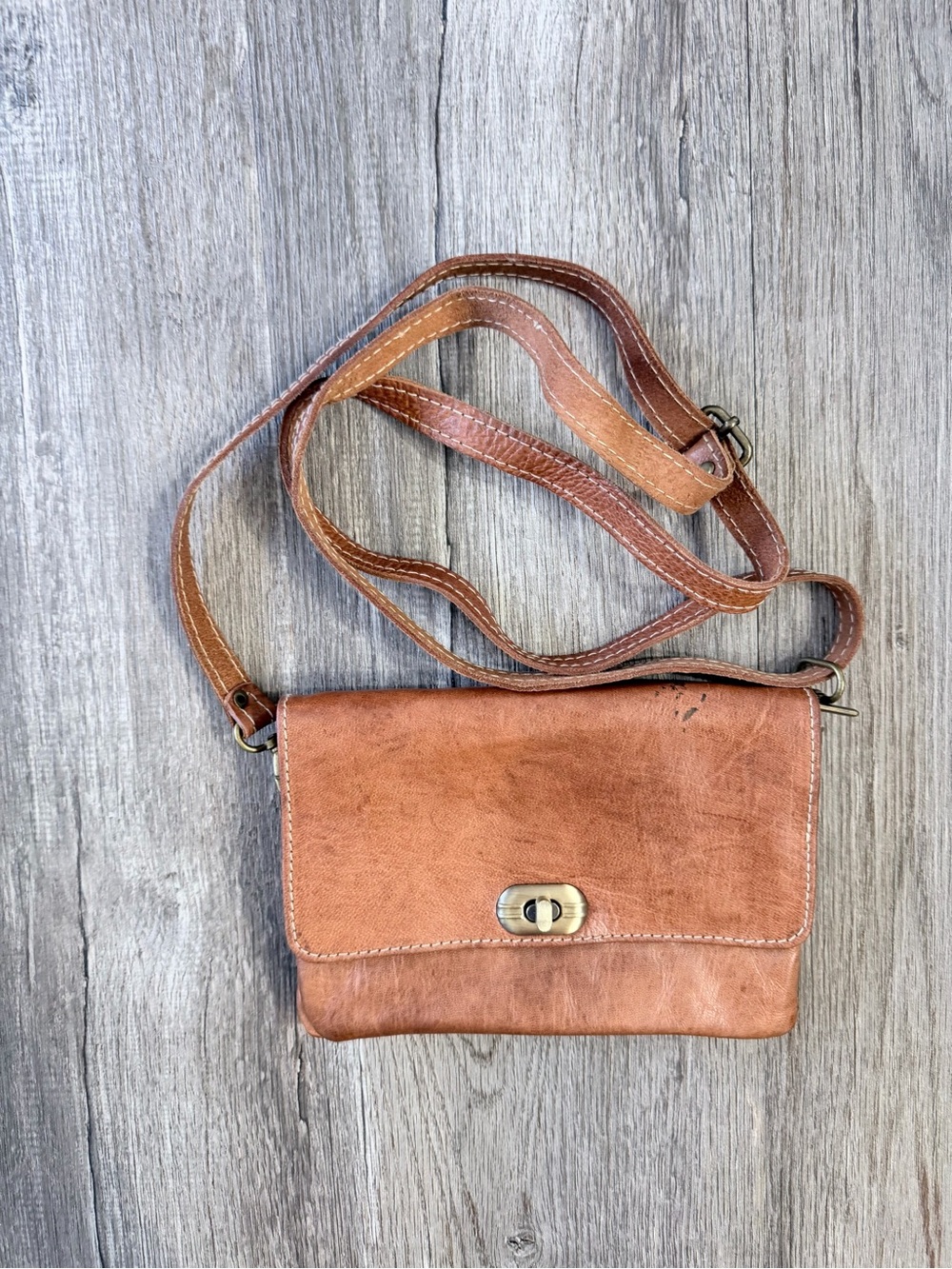 VINTAGE Moroccan Leather Bag
